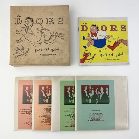 The Doors Boot Yer Butt 4 CD w/ Book Box Set Limited Edition RARE - Picture 3 of 5